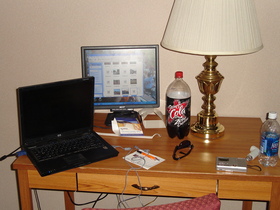 A broadcaster's room